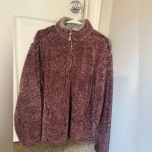 Cozy Purple Sherpa Pullover